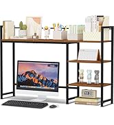 Snughome Desk Shelf, 44.9" Large Desktop Organizer Shelf, Desk Hutch for Computer Monitor, 4 Tier...