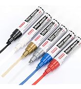 ZEYAR Paint Markers, Jumbo size, Chisel Point, Premium Waterproof & Smear Proof Ink, Aluminum Bar...