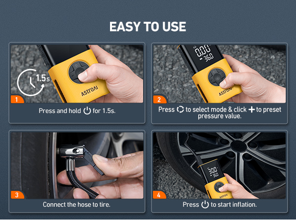 tire inflator portable air compressor