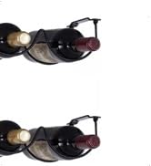 under cabinet wine rack black right