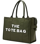 Fancy Forest The Tote Bag for Women with Zipper,Large/Medium/Small Size,Canvas/PU leather/EVA/Fuz...