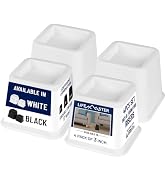 Lifemaster Furniture Riser Set - 4 Pieces Non-Slip Design Furniture Leg Riser fits with Bed, Chai...