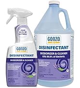 Gonzo Natural Magic Disinfectant Spray & Multipurpose Cleaner - Lavender Value Pack 24 oz. and 12...