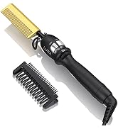 200-500°F Hot Comb Electric for Wigs:Pressing Combs for Black Hair,Electric Straightening Comb fo...