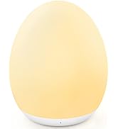 MediAcous Night Light for Kids, Baby Egg Light for Nursery, 7 Colors Changing & Stepless Dimming,...
