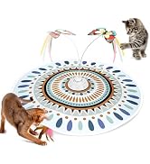 Potaroma Cat Toys Chargeable, 3in1 Hide and Seek for Kittens, Interactive Automatic Play, Flutter...