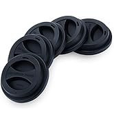 Coffee Mug Lids(3.15"Inner Diameter,3.43"Outer Diameter), KSENDALO Thicker Eco Reusable Silicone ...