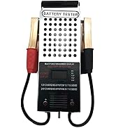 Battery Load Tester, Car Battery Load Tester, 6/8/12/16/24V Battery Alternator Tester Digital Vol...