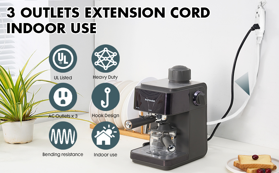 flat plug extension cord