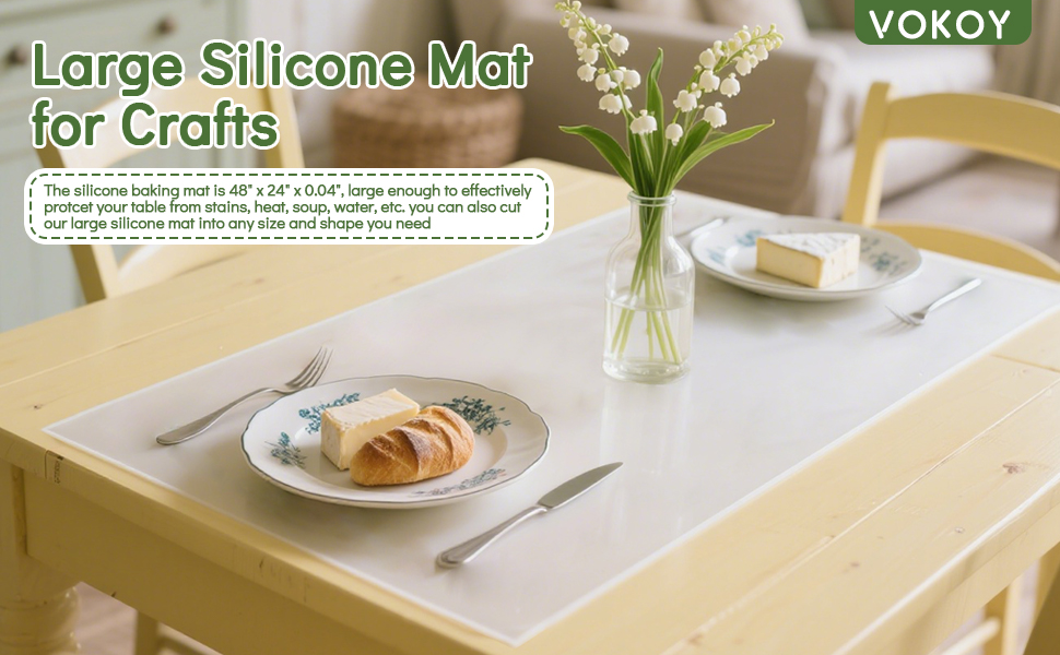 VOKOY Large Silicone Mat for Crafts