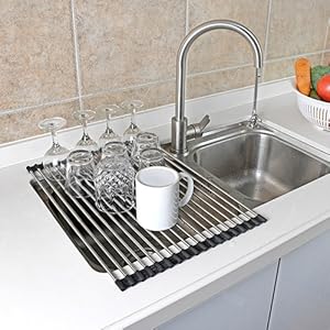 Telescopic Roll Up Dish Drying Rack