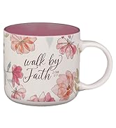 Christian Art Gifts Inspirational Scripture Ceramic Coffee & Tea Mug for Women: Walk by Faith