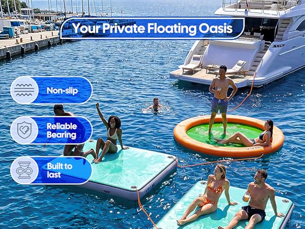inflatable dock floating