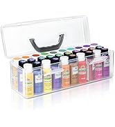 Vowcarol Acrylic Paint Storage Box for Apple Barrel Acrylic Paint, 30 Bottles Capacity Acrylic Pa...
