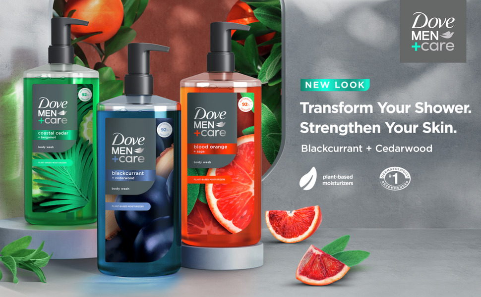 3 body washes with pumps in various scents with oranges, blood orange pieces and sage nearby.