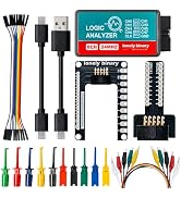Lonely Binary Logic Analyzer 8 Channels 24MHz USB Kit with Base Module, Breadboard Breakout Board...