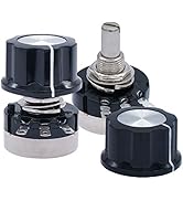Taiss 2pcs RV24YN20S 500 ohm Potentiometer B501 Carbon Film Rotary Potentiometer Single-Turn Pote...
