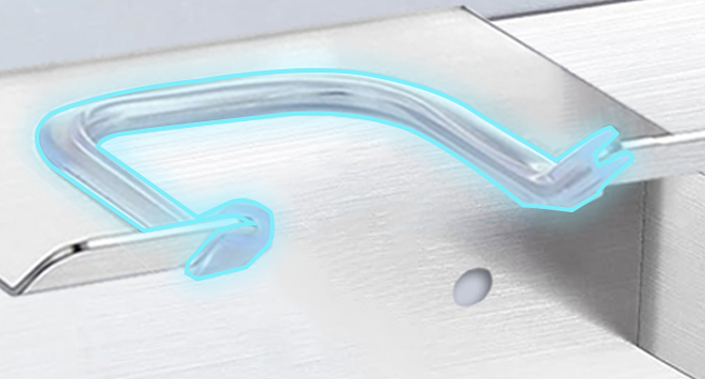 Protect your hair tools ,Ours blow dryer holder designed with PVC strip to prevent scratches.