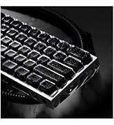 OHY XVX Starry Side-Printed Translucent Black Crystal MDA Profile Keycap Set (Sparkle Finish), 12...