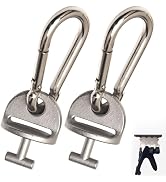 T Lock Adapter with Snap Hooks 2 Pack for Tonal Home Gym Shelf & Cable Machine Accessories (Only ...