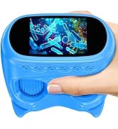 Kids Digital Microscope with Telescope, Ashfly 1000X Handheld Microscope with Screen Photo & Vide...