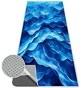 Alissgorat Yoga Mat Towel,Hot Yoga Towel High-Definition Pattern,Machine Washable with Ultra-Abso...