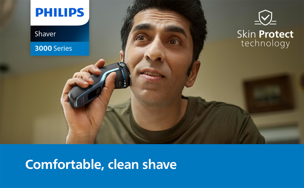 Philips Norelco Shaver 3600, Rechargeable Wet & Dry Electric Shaver with Pop-Up Trimmer, S3243/91