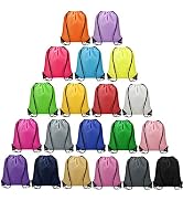 Vorspack 20 Pcs Drawstring Bags Bulk - Drawstring Backpack Draw String Back Bag for Gift, DIY, Pa...