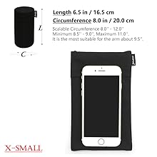 FOPOR XSmall smaller armband for cellphone keys running trekking walking jogging sports