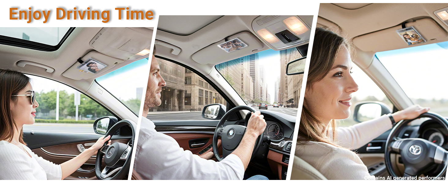 car photo visor clip