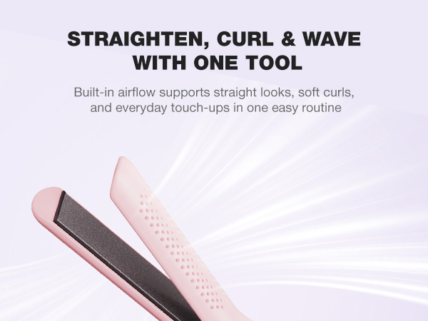 Straighten, Curl & Wave With One Tool