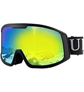 Ukoly Ski/Snowboard Goggles for Men Women, Snow Goggles HD Lens Anti-Fog Coating OTG Design UV400...
