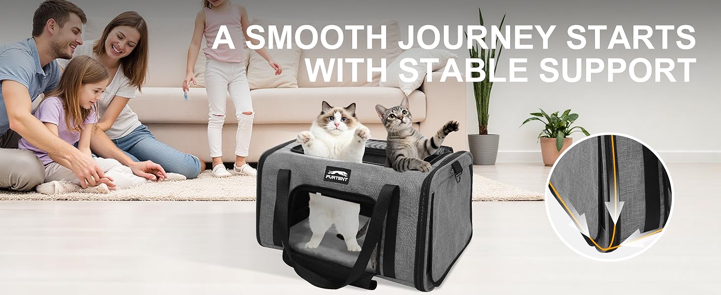 cat carrier grey