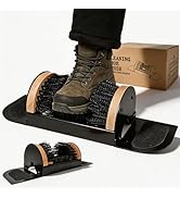 MAXIMILIAN Boot Scraper Outdoor Shoe Brush with Flaps Boot Scrubber Cleaning Heavy-Duty Shoe Clea...
