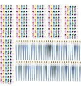 40 Pack Mini Acrylic Paint Set, 12 Colors Washable Acrylic Paint Strips with 80Pcs Painting Brush...