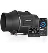 AC Infinity CLOUDLINE PRO T6, Quiet 6” Inline Duct Fan with Temperature Humidity VPD Controller, ...