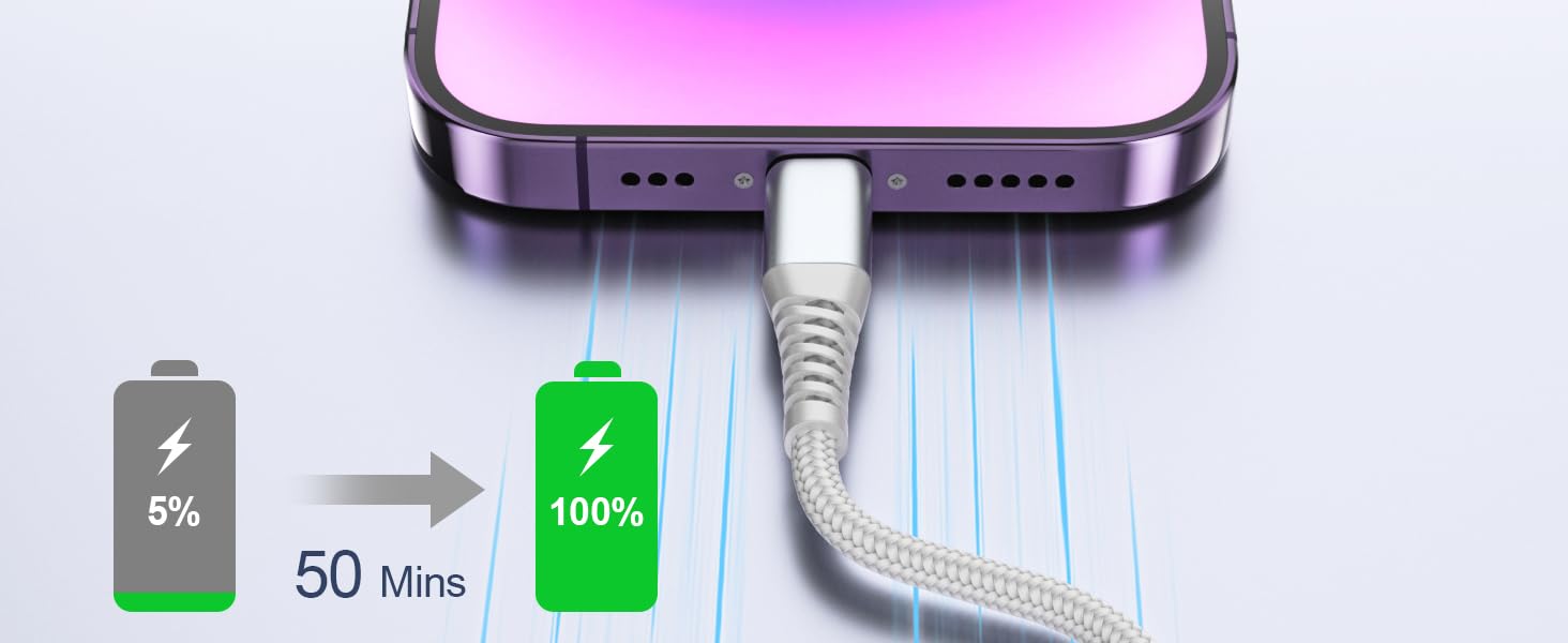 iphone charger fast charging