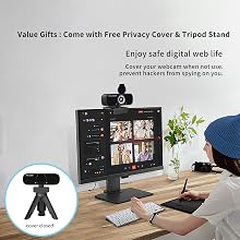 webcam for pv with privacy cover and tripod