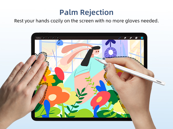 Full screen palm rejection