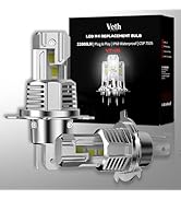 Veth Automotive H4 Light Replacement Bulb, 65W 22000 Lumens, 1:1 Plug & Play, IP68 Waterproof, Re...