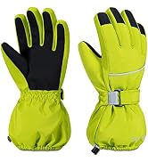 ThxToms Kids Warm Gloves Winter Waterproof Snow Gloves for Ourdoor Sports, Toddler Bulky Ski Glov...