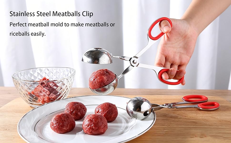 Stainless Steel Meatballs Clip