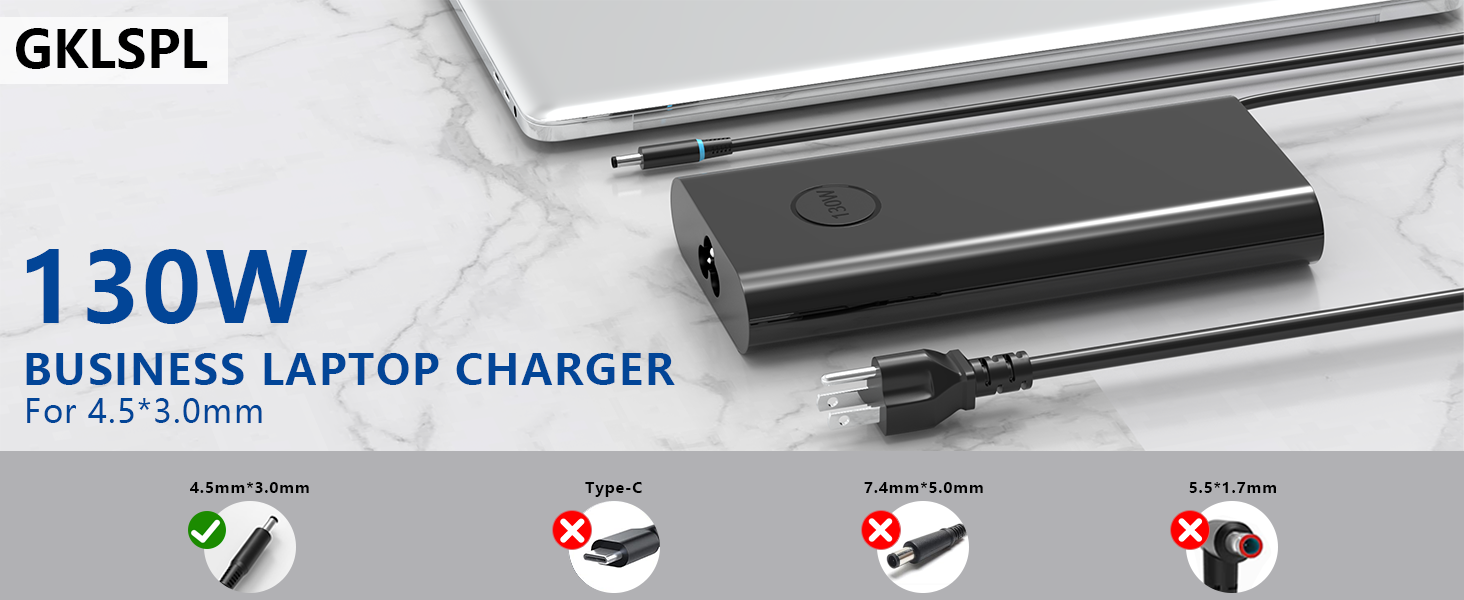 130W Laptop Charger For Dell XPS