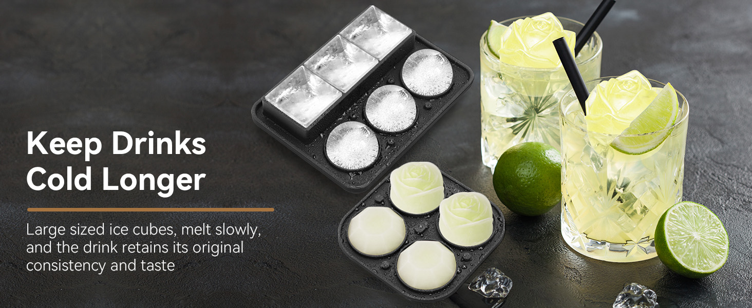 rose ice cube mold