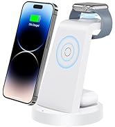 3 in 1 Charging Station for Apple Device, Wireless Charger for iPhone 16 15 14 13 12 11 Pro Max &...