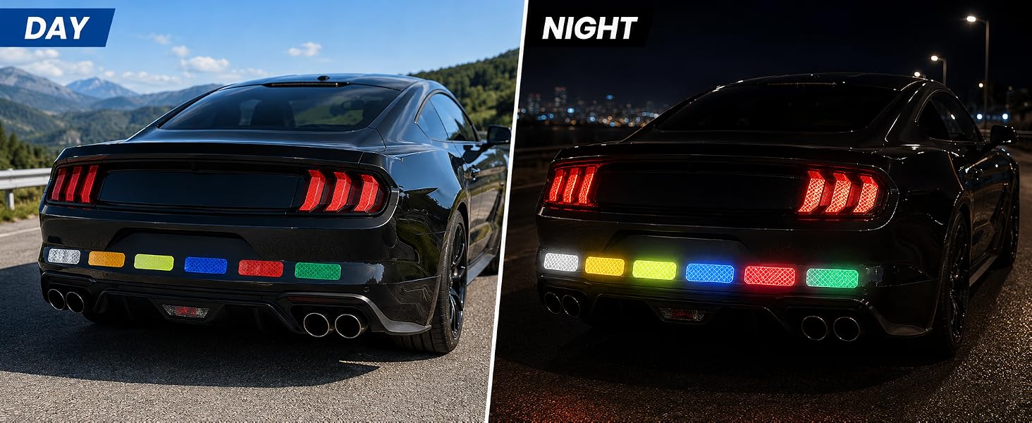 Comparison of Day and Night Reflectivity on Cars
