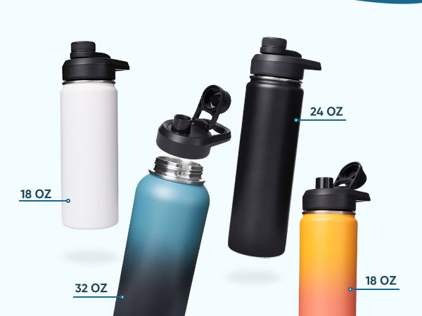 Insulated water bottle details