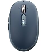 INFINMIND Wireless Bluetooth Rechargeable Mouse, Equipped 2.4G USB and Two Bluetooth, Multi-Devic...
