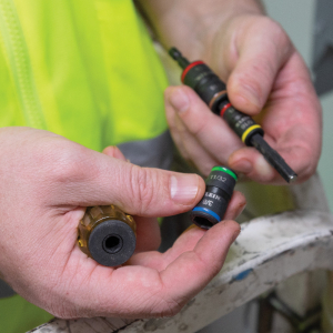Includes six hex sizes with 1/4-Inch deep bit holding feature