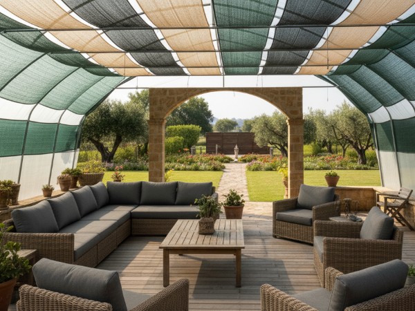 outdoor living area shade
